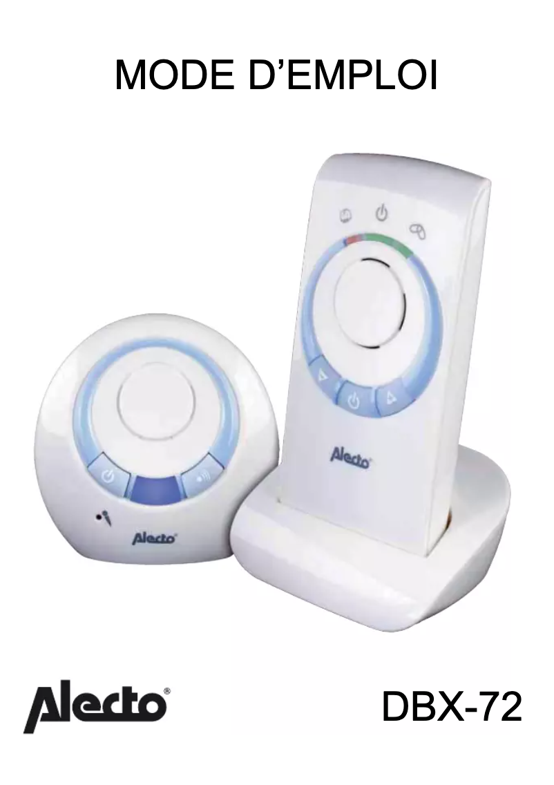 Image de la première page du manuel de l'appareil DBX-72 ECO