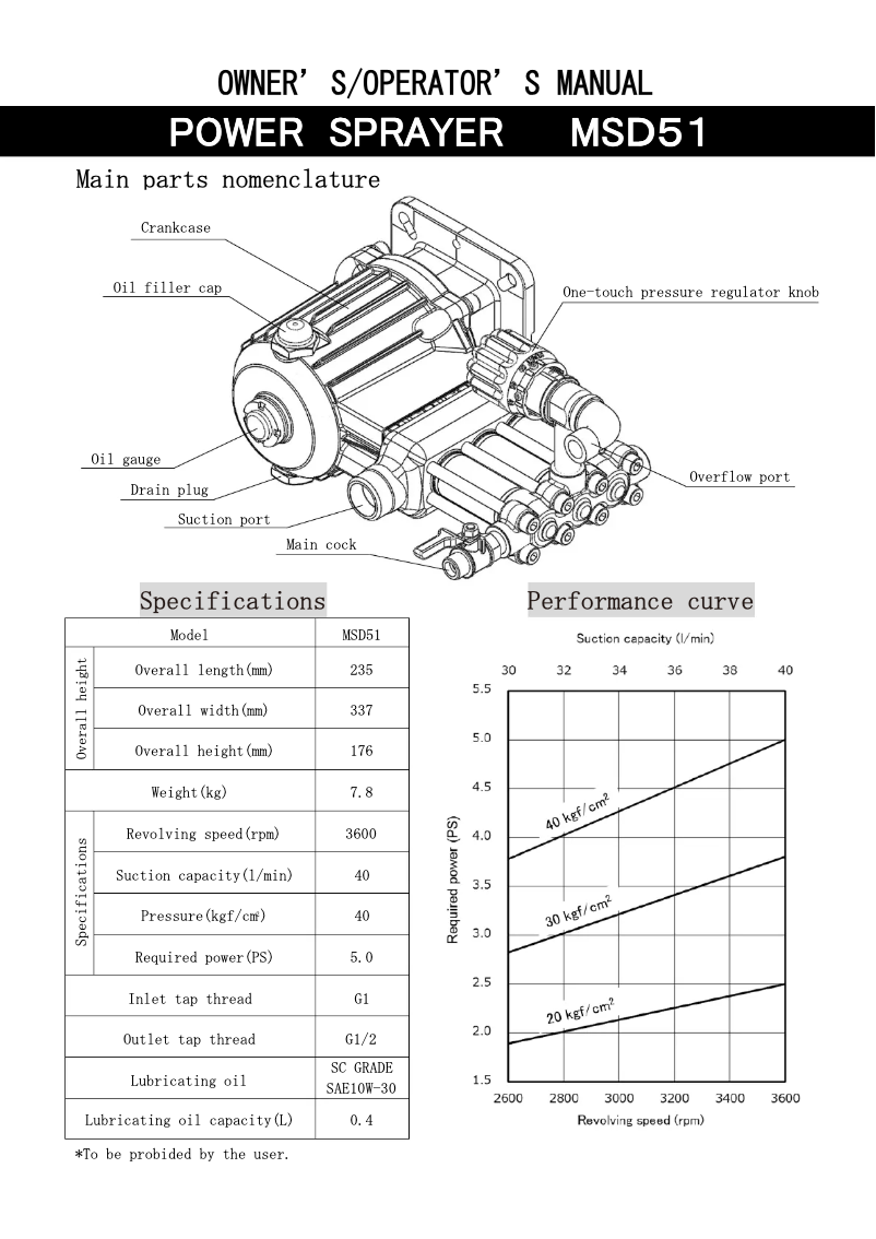 Image de la première page du manuel de l'appareil MSD51