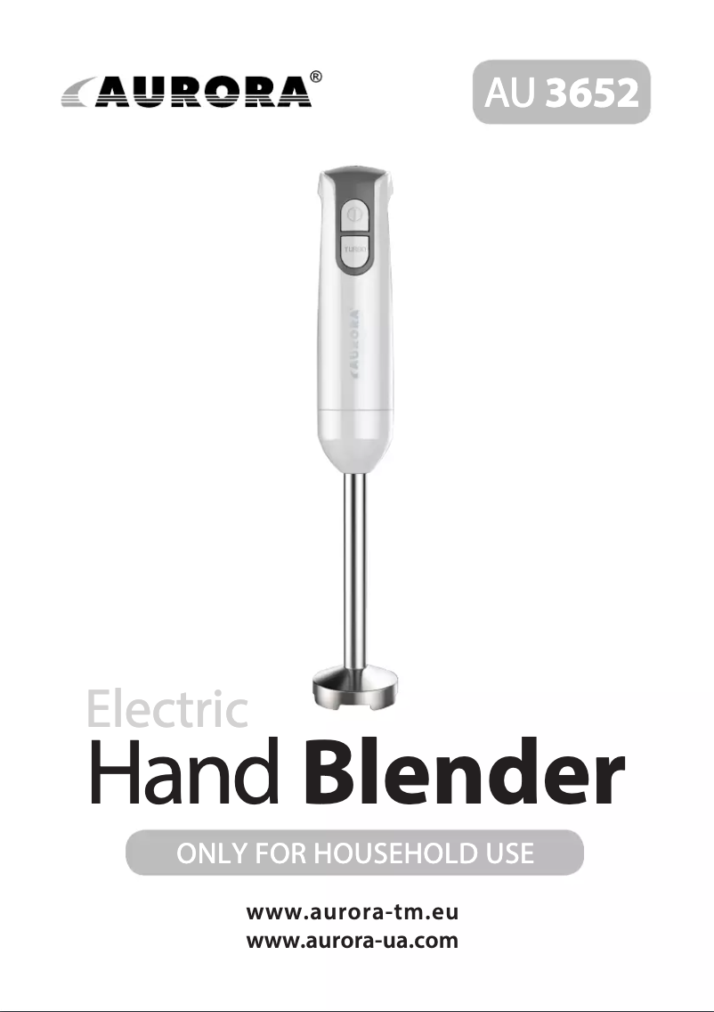 Image de la première page du manuel de l'appareil AU3652