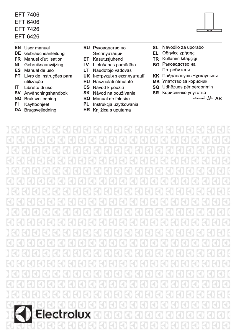 Page 1 de la notice Manuel utilisateur Electrolux EFT6426