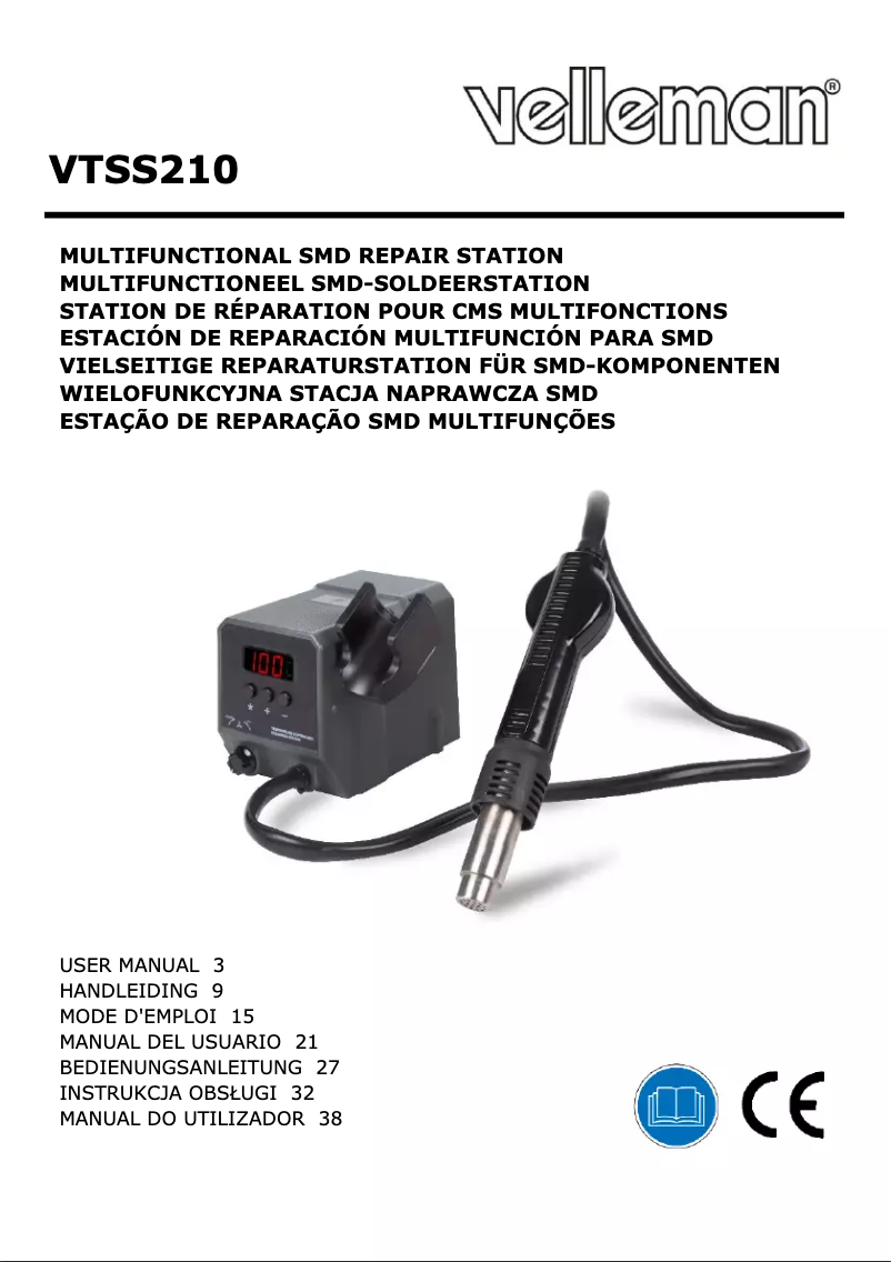 Página 1 del manual Manual de usuario Velleman VTSS210