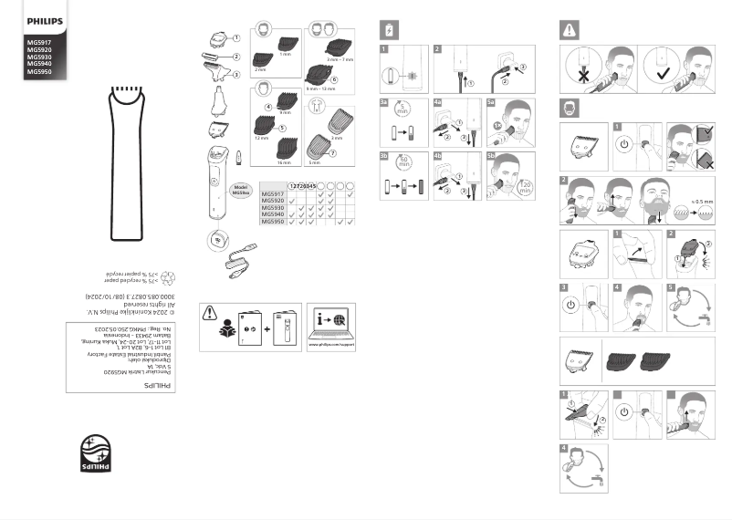 Image de la première page du manuel de l'appareil MG7940