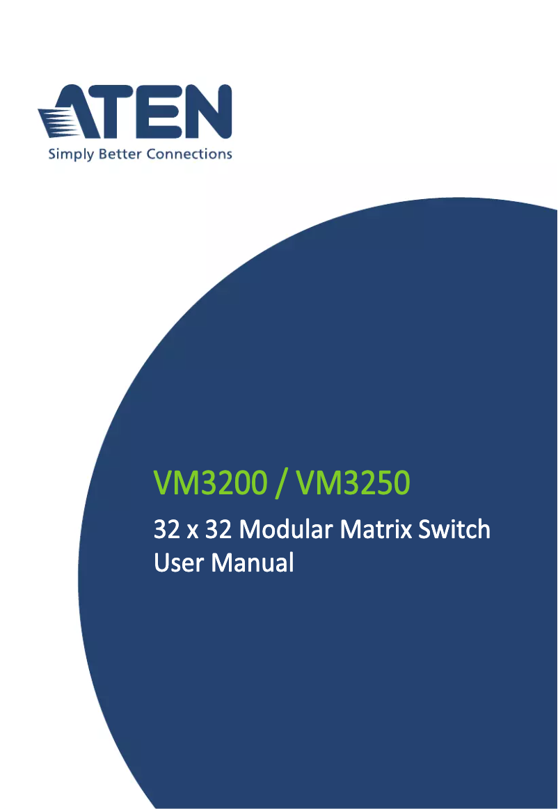 Page 1 de la notice Manuel utilisateur ATen VM3200