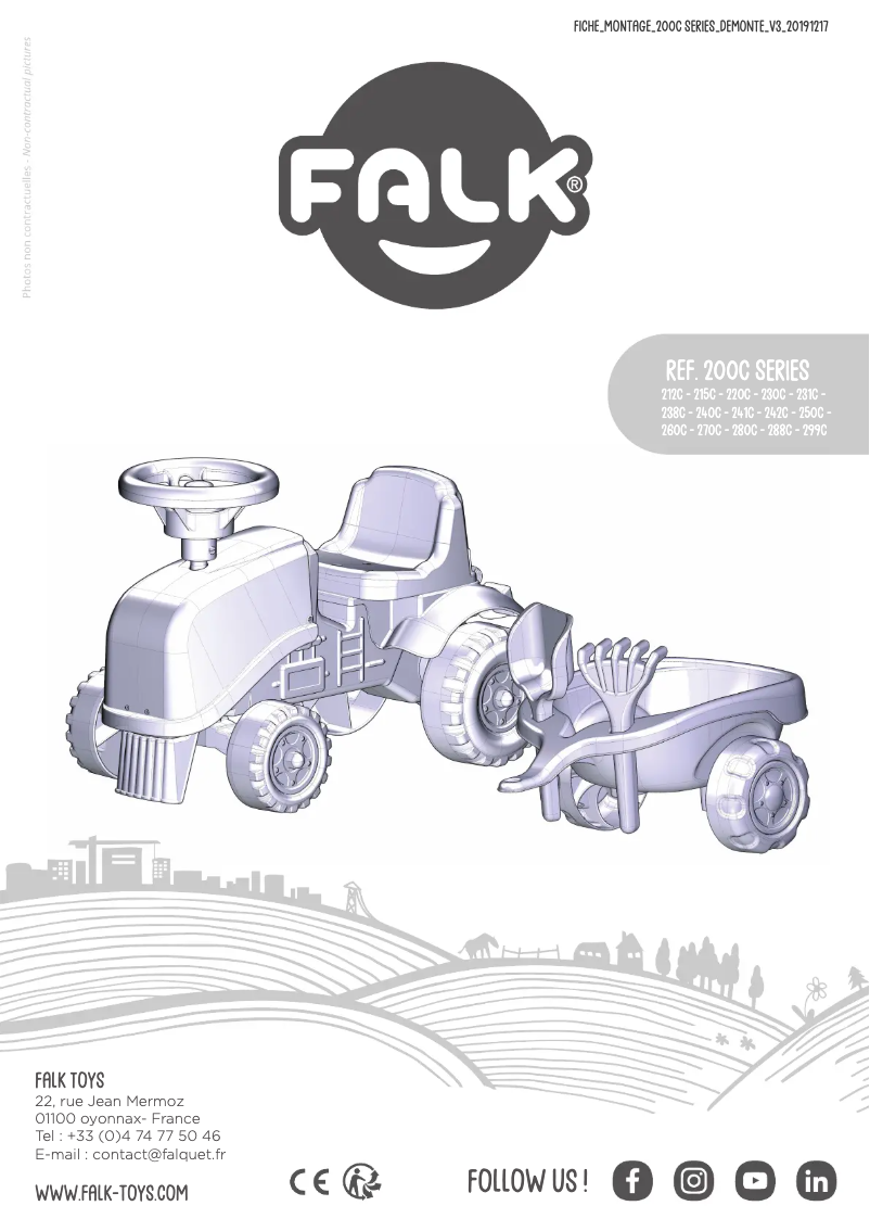 Page 1 de la notice Manuel utilisateur Falk 808-020