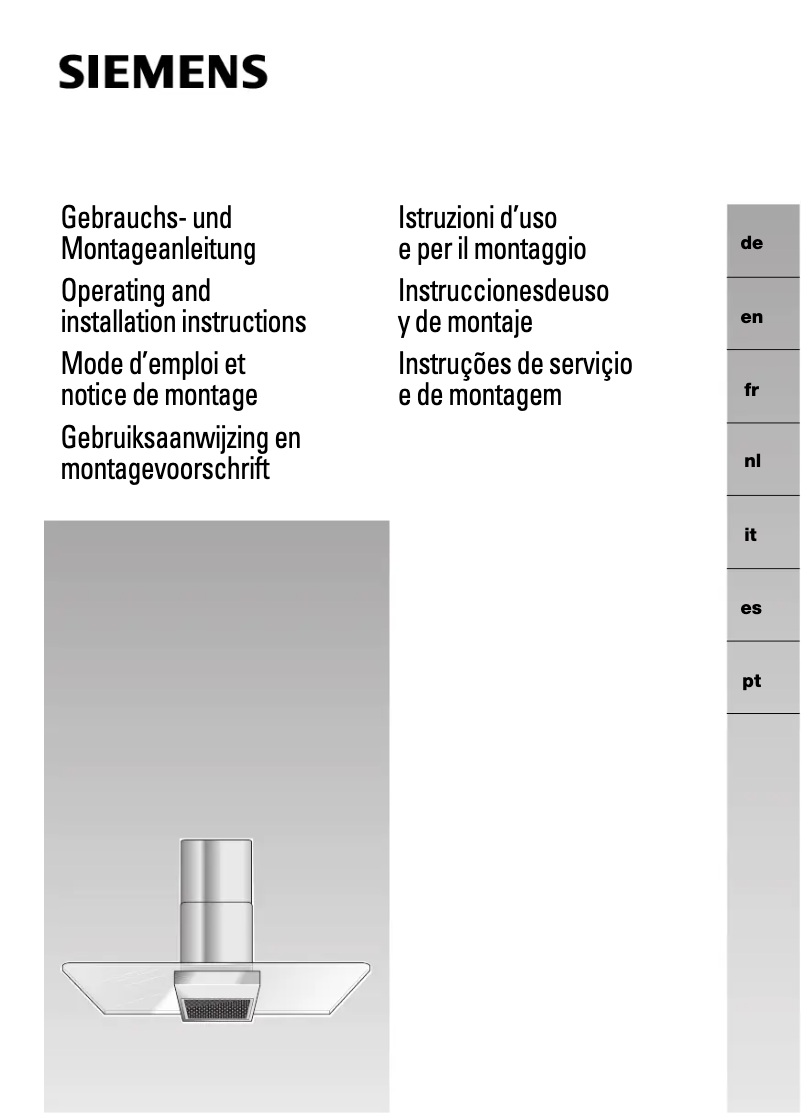 Page n°1 - Manuel utilisateur Siemens LC965GA30
