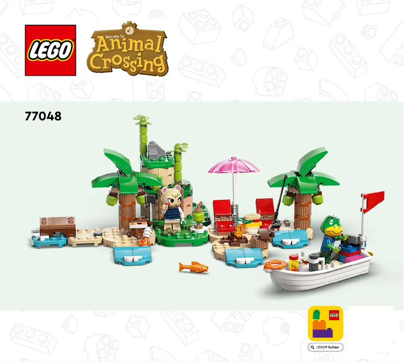 Page 1 de la notice Consignes visuelles Lego Animal Crossing 77048