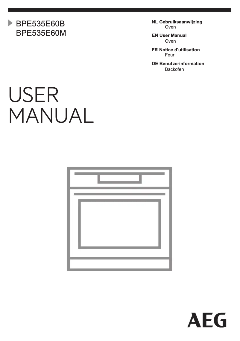 Image de la première page du manuel de l'appareil BPE535E60M