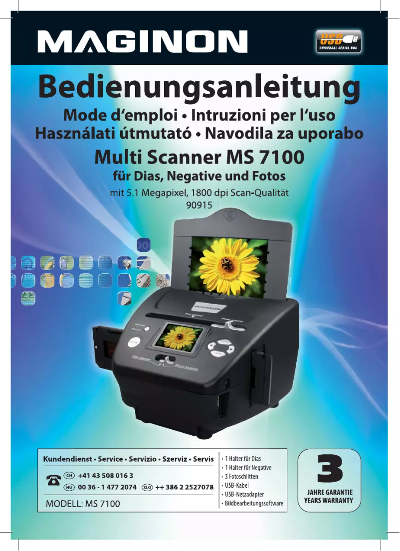 Page n°1 - Manuel utilisateur Maginon MS 7100