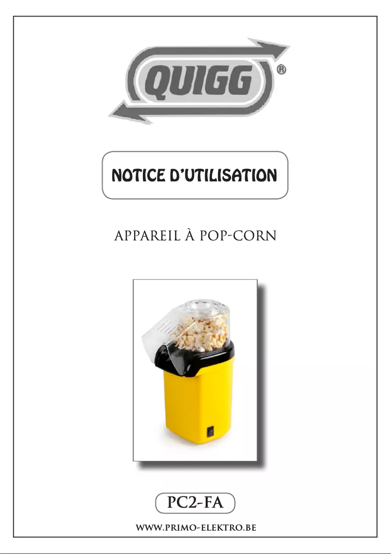 Image de la première page du manuel de l'appareil PC2