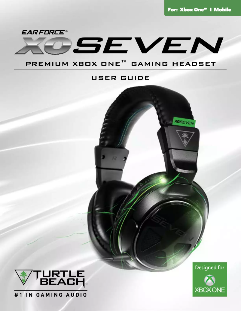Page n°1 - Manuel utilisateur Turtle Beach Ear Force XOSeven