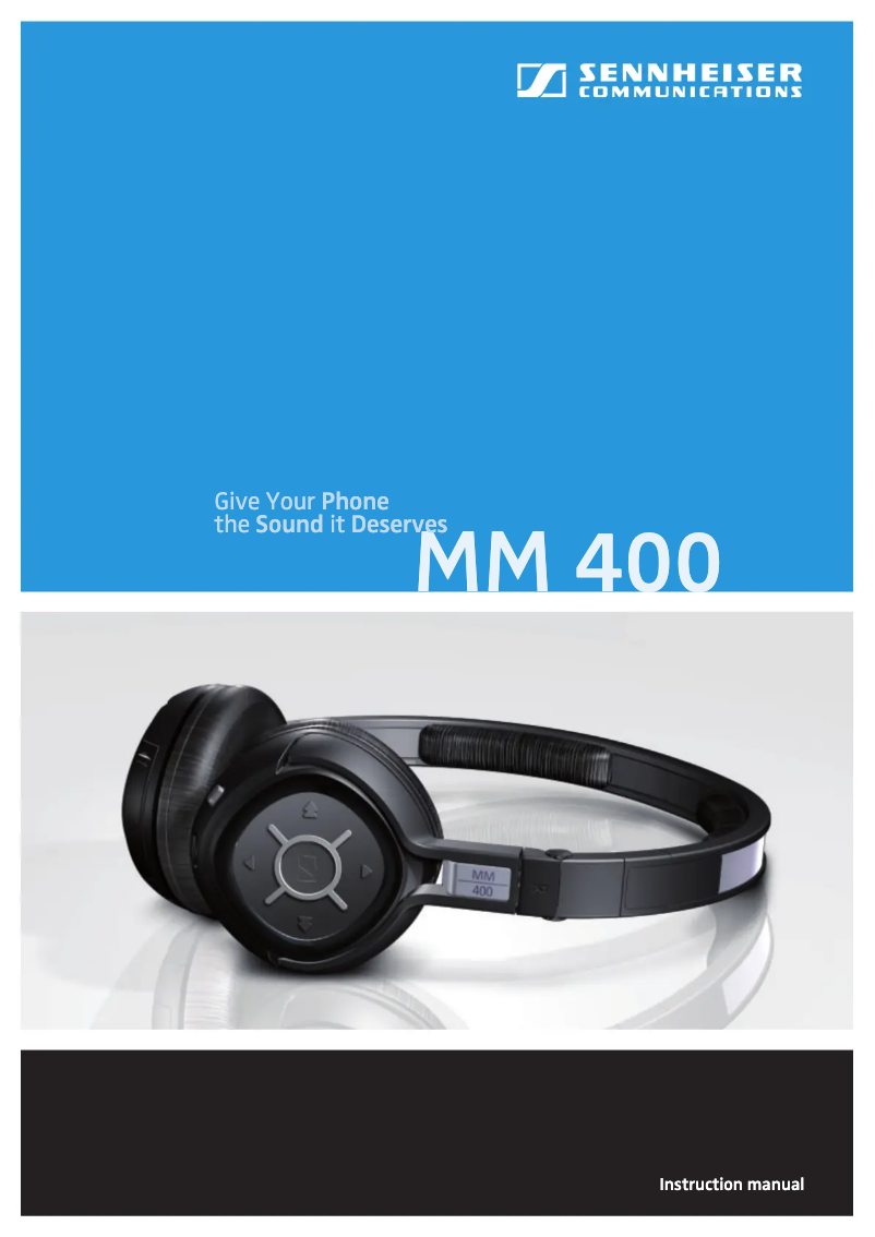 Page 1 de la notice Mode d'emploi Sennheiser MM 400-X