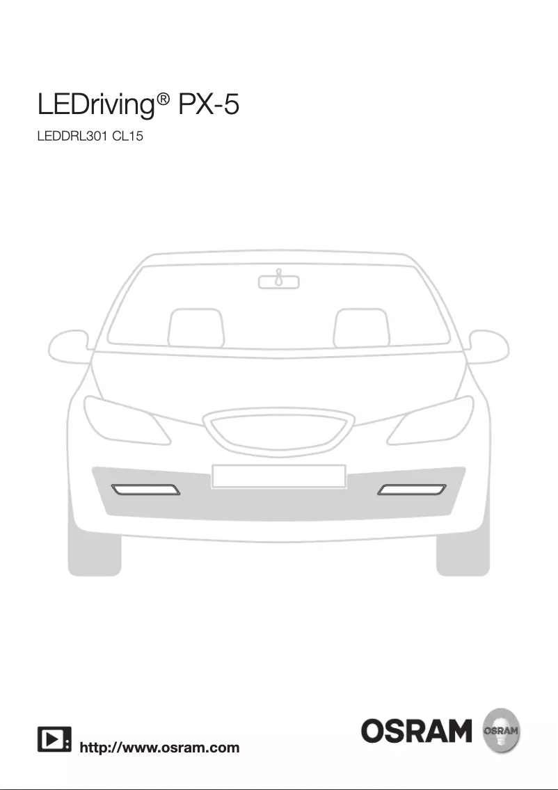Page n°1 - Manuel utilisateur Osram LEDriving PX-5