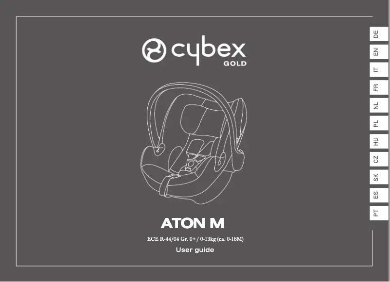 Page 1 de la notice Manuel utilisateur Cybex Aton M