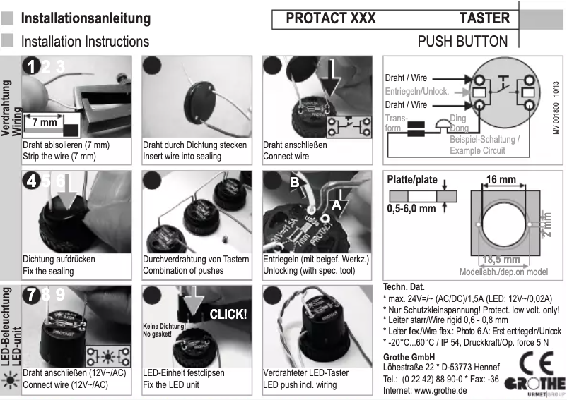 Página 1 del manual Manual de usuario Grothe PROTACT 681 KS