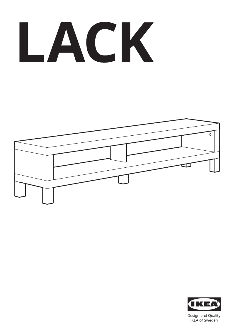 Image de la première page du manuel de l'appareil LACK 304.989.27