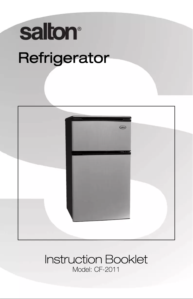 Page 1 de la notice Manuel utilisateur Salton CF2011