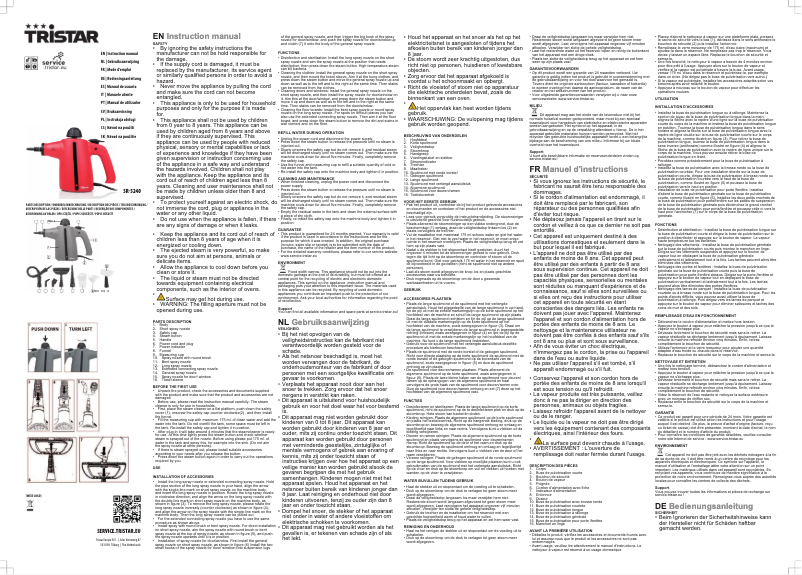 Image de la première page du manuel de l'appareil SR-5240