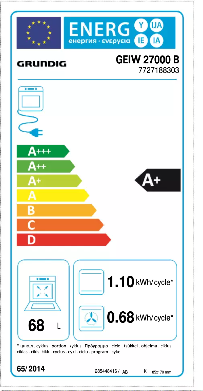Image de la première page du manuel de l'appareil GEIW 27000 B
