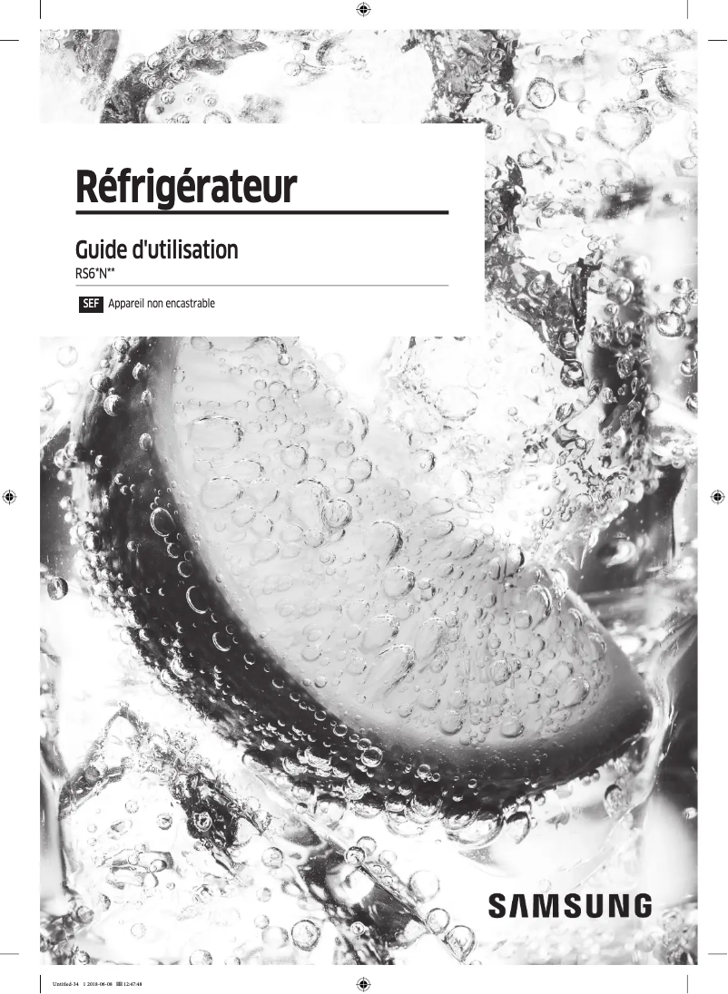 Page n°1 - Manuel utilisateur Samsung RS68N8240WW/EF