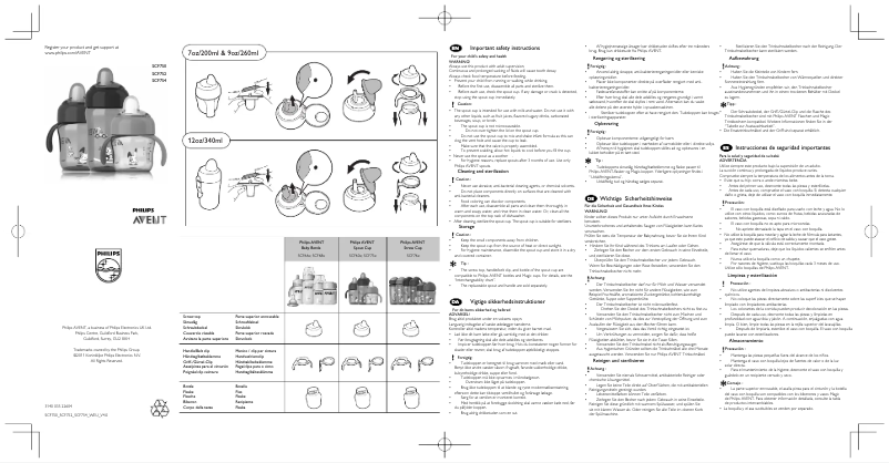 Page n°1 - Manuel utilisateur Philips AVENT SCF754