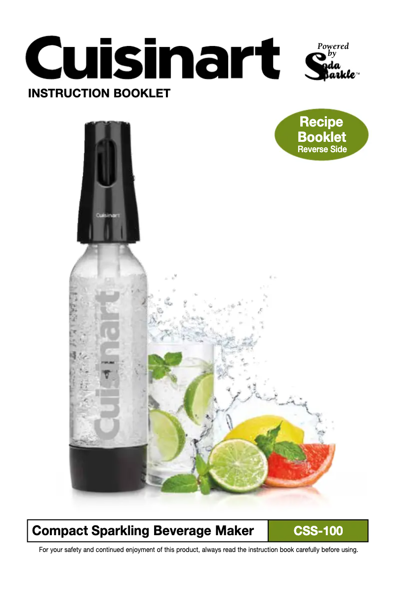 Page 1 de la notice Manuel utilisateur Cuisinart CSS-100