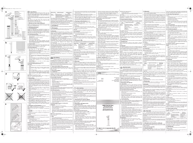 Page 1 de la notice Manuel utilisateur NUK Soft & Easy