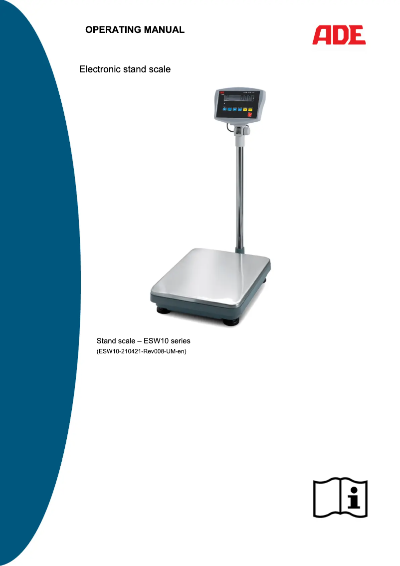 Page 1 de la notice Manuel utilisateur ADE ESW10