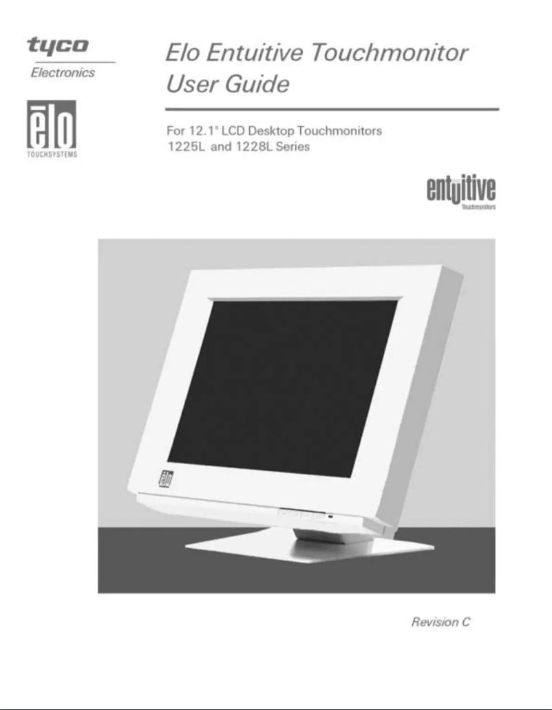 Page n°1 - Manuel utilisateur Elo 1225L