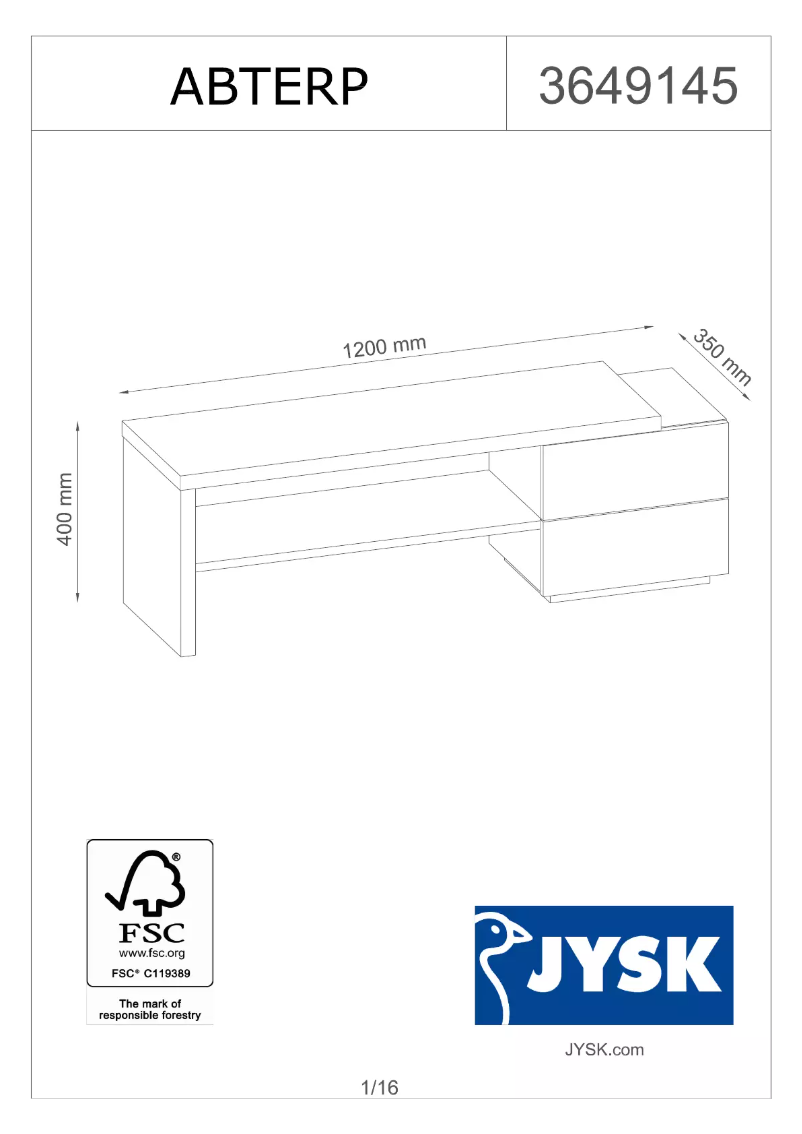 Image de la première page du manuel de l'appareil Abterp