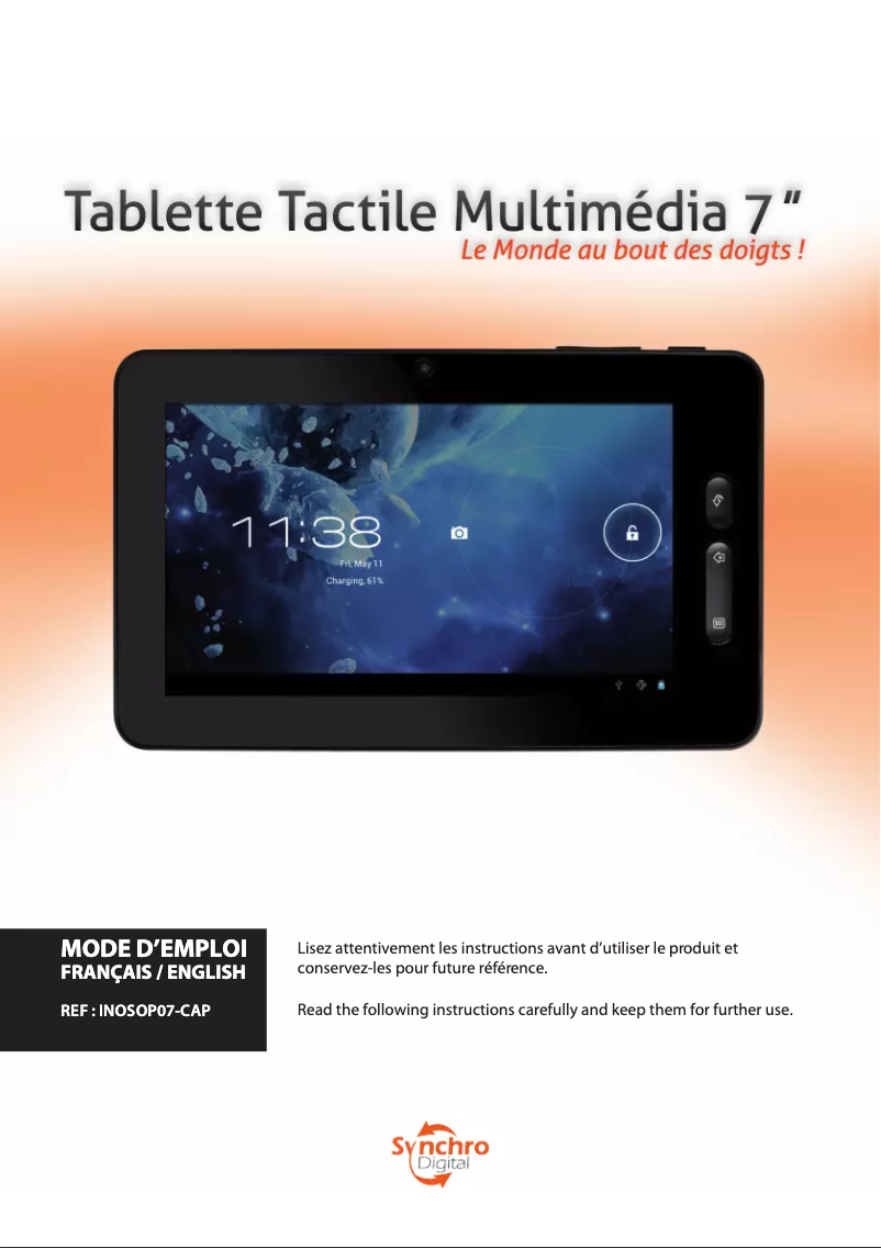 Page n°1 - Manuel utilisateur Synchro Digital INOSOP07-CAP