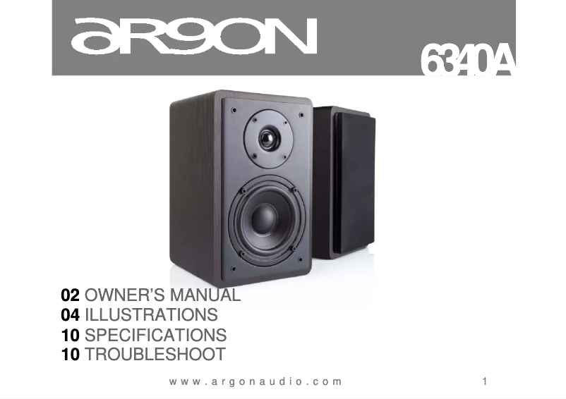 Página 1 del manual Manual de usuario Argon 6340A