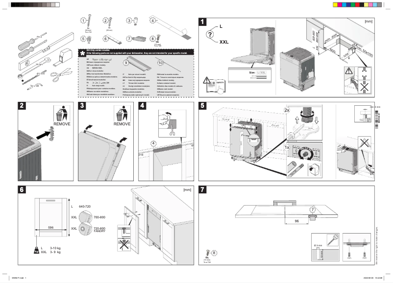 Page n°1 - Guide d'installation Gorenje GV693C61AD