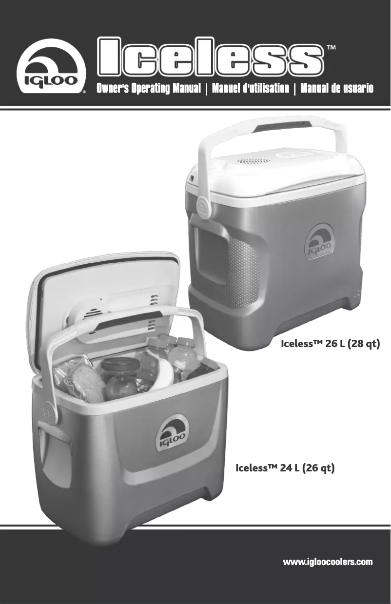 Page n°1 - Manuel utilisateur Igloo Iceless 24