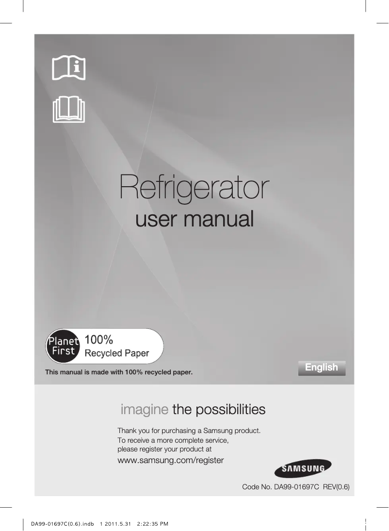 Page n°1 - Manuel utilisateur Samsung RT-72 SASW