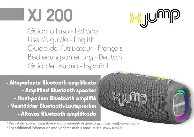 Image de la première page du manuel de l'appareil XJ 200