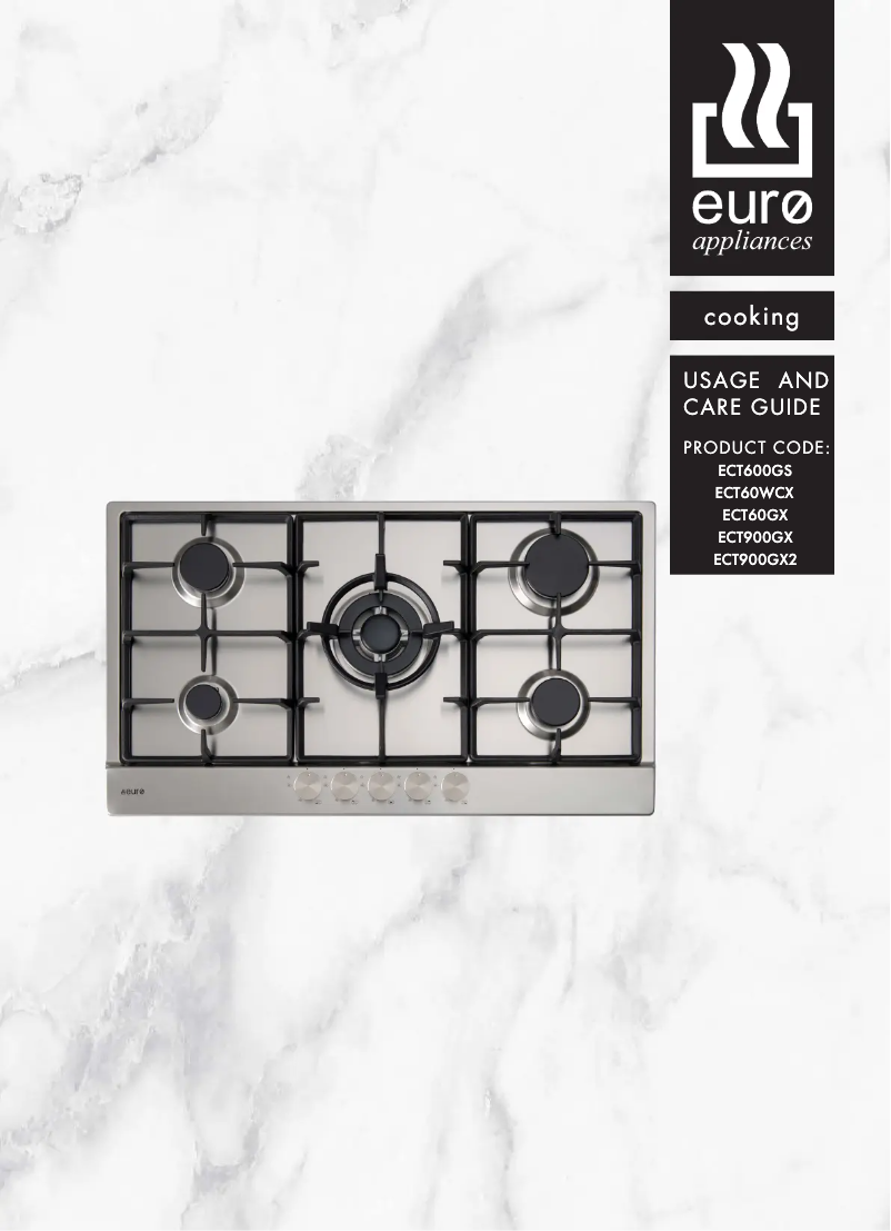 Page n°1 - Manuel utilisateur Euro Appliances ECT900GX2