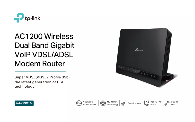 Página 1 del manual Manual de usuario TP-Link Archer VR1210v