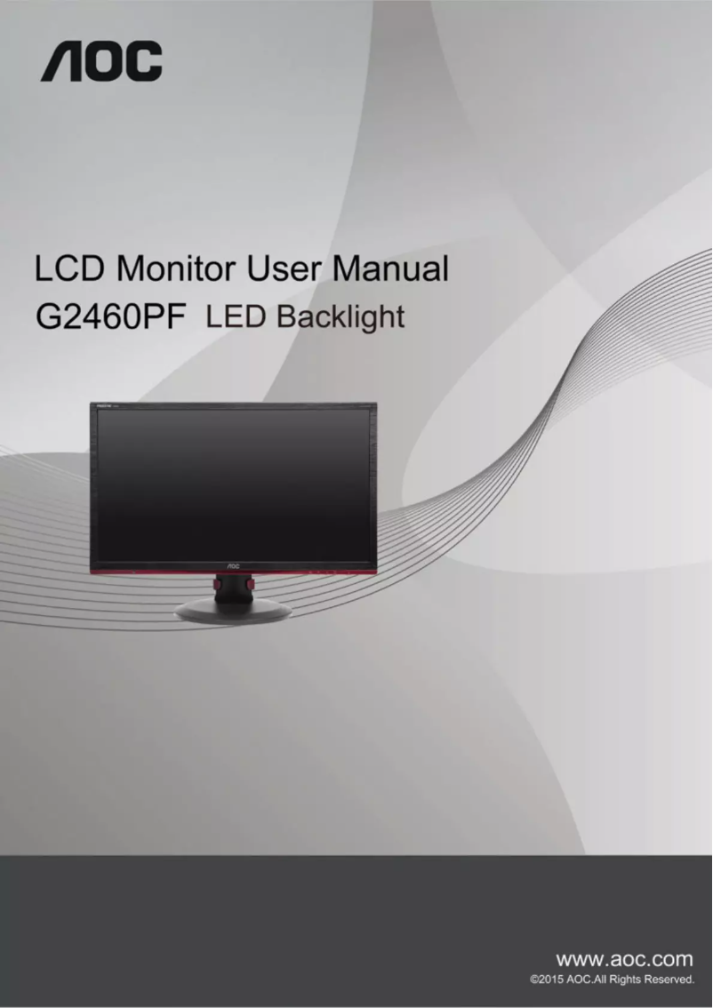 Image de la première page du manuel de l'appareil G2460VQ6