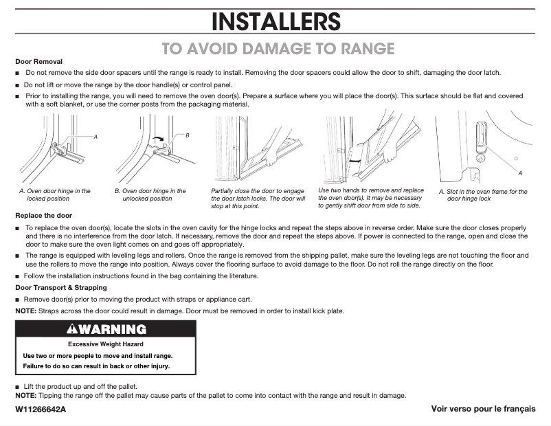 Page n°1 - Instructions / montage JennAir JGRP548HL