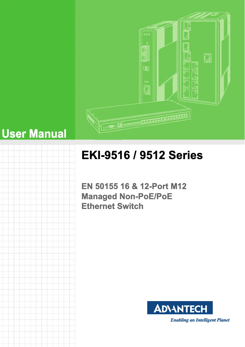 Page n°1 - Manuel utilisateur Advantech EKI-9516G-4GMW-AE