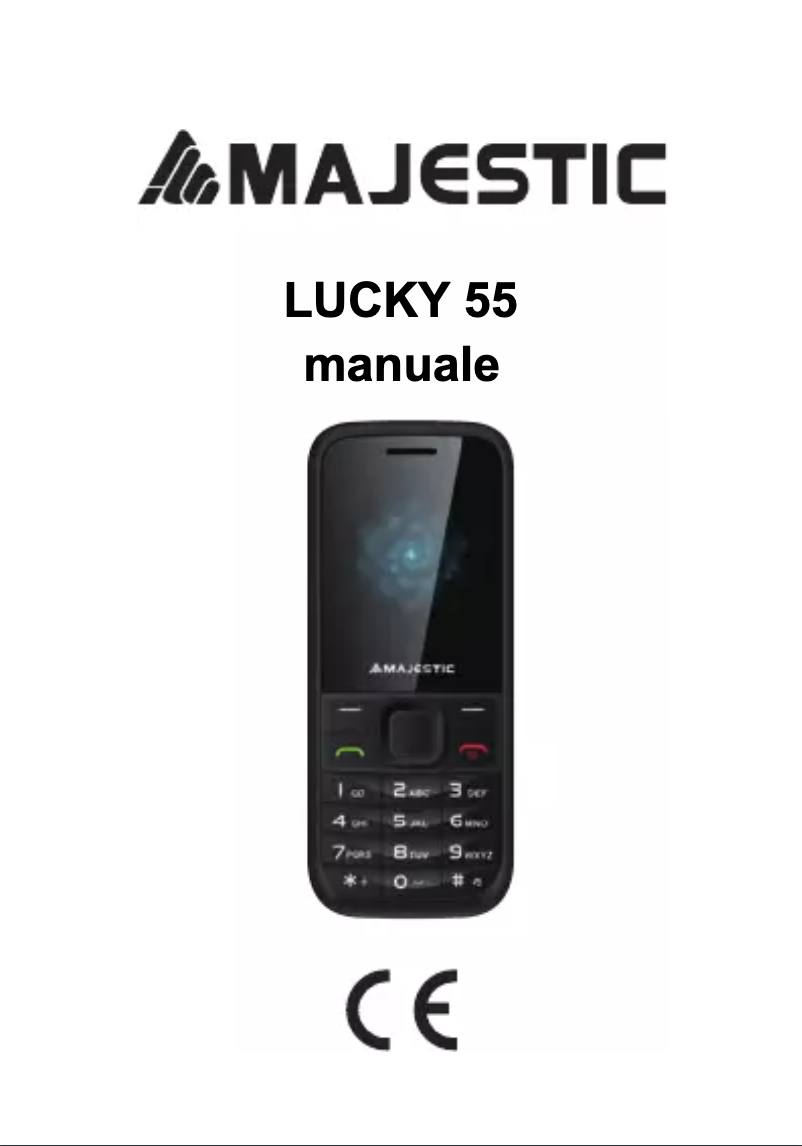 Page 1 de la notice Manuel utilisateur Majestic Lucky 55
