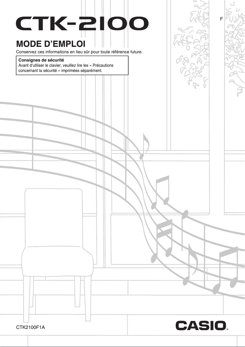 Página 1 del manual Manual de usuario Casio CTK-2100