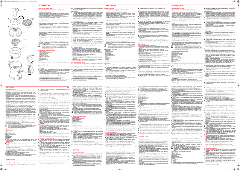 Page n°1 - Manuel utilisateur Solac LC6200