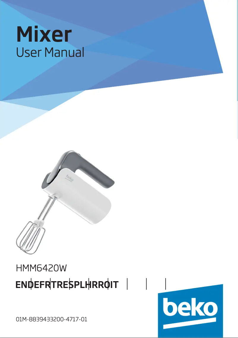 Image de la première page du manuel de l'appareil HMM6420W