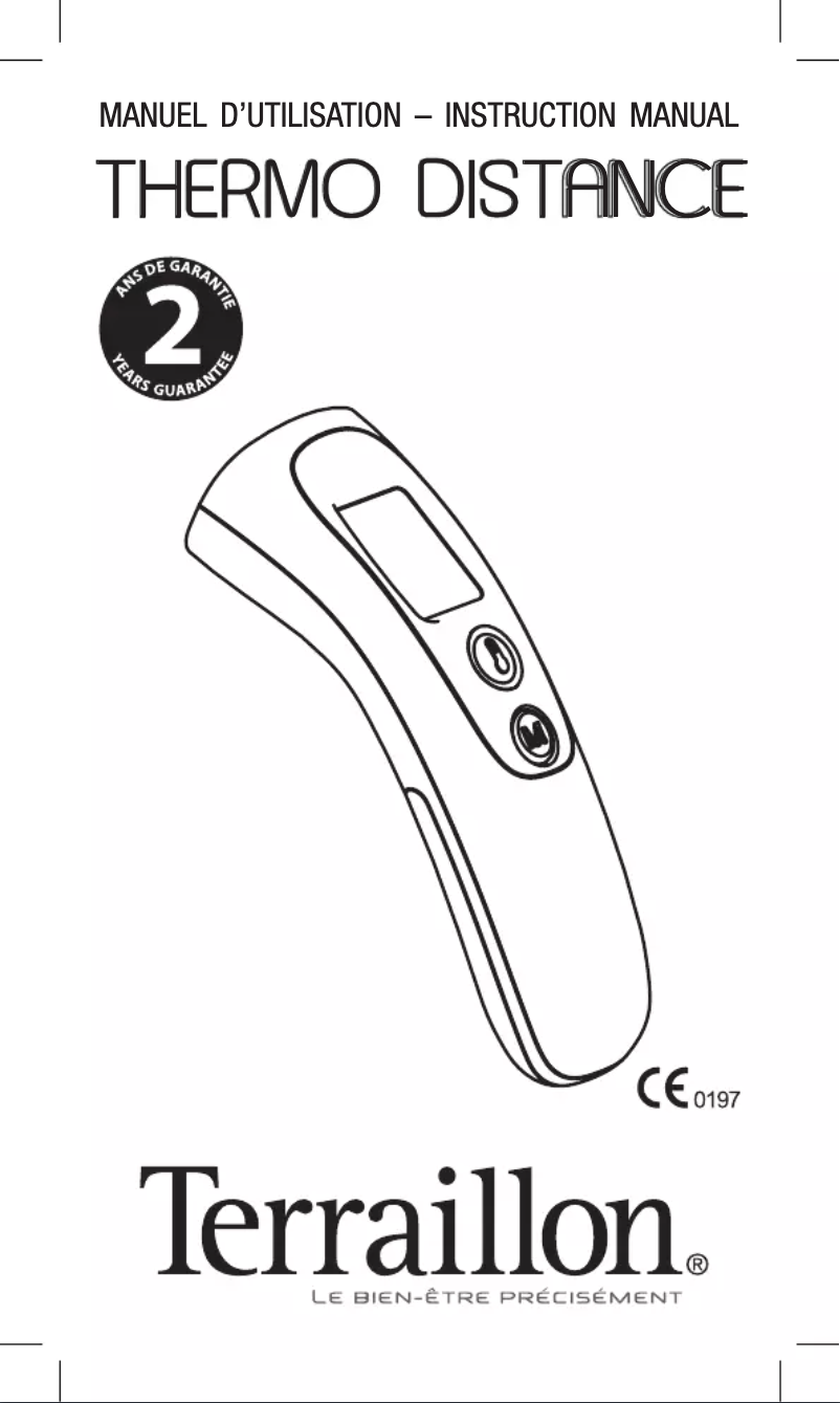 Page 1 of the manual User Manual Terraillon Thermo Distance HHT73130GB