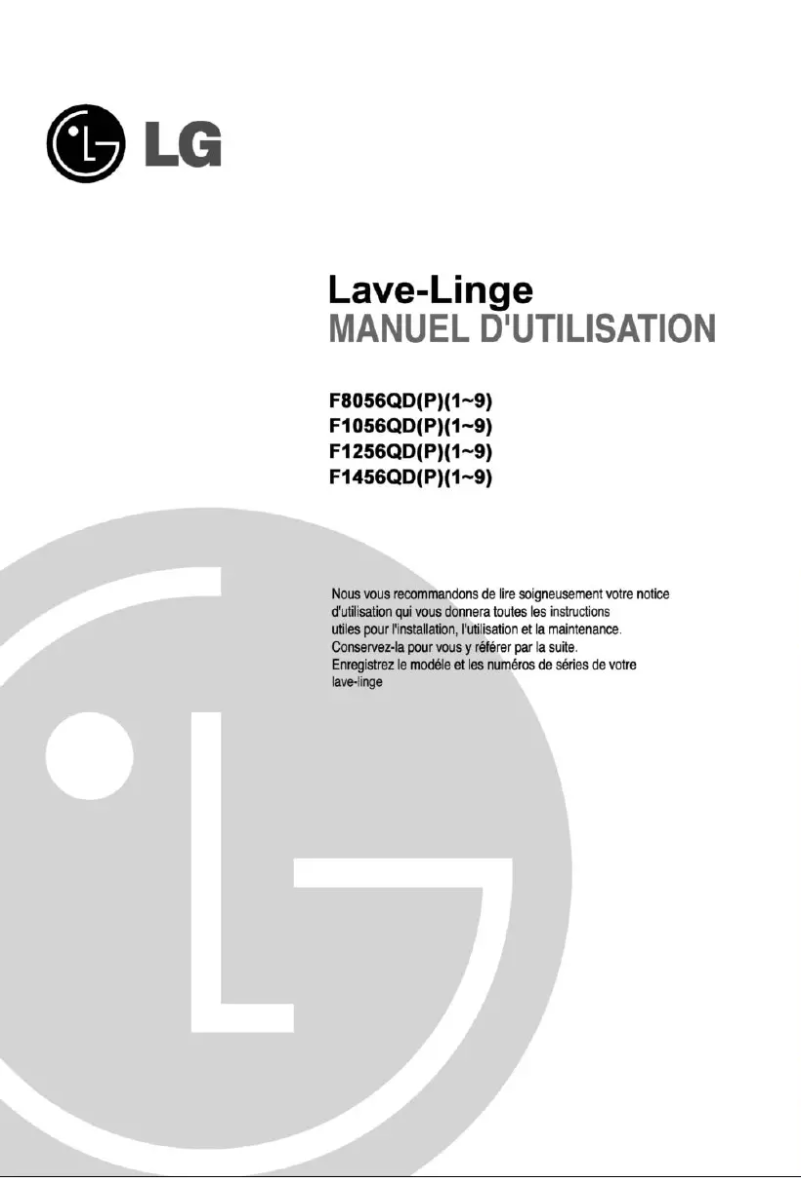 Page n°1 - Manuel utilisateur LG F1056QDP1