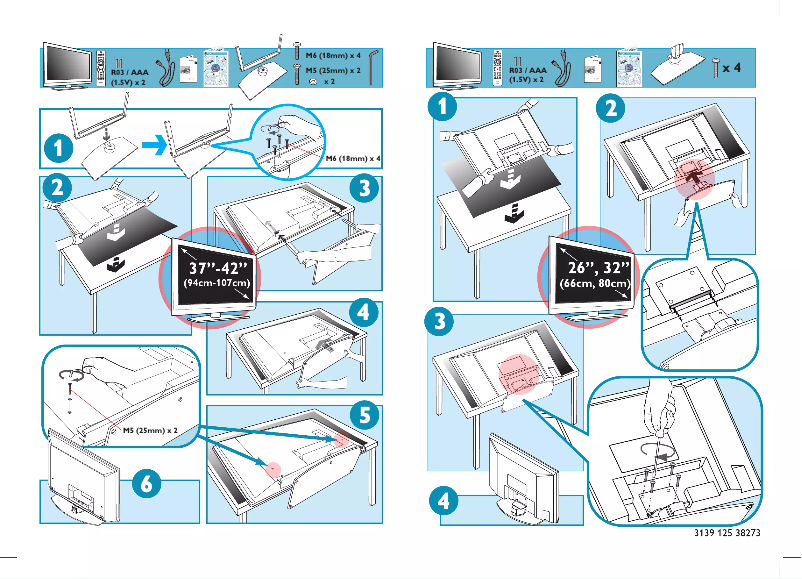 Page 1 de la notice Guide de démarrage rapide Philips 37PFL7562D