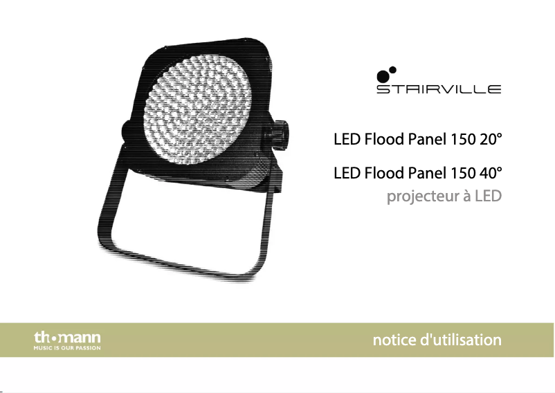 Imagen de la primera página del manual del dispositivo LED Flood Panel 150 20°