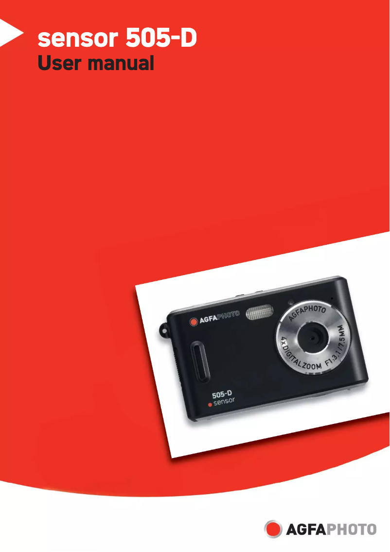 Image de la première page du manuel de l'appareil Sensor 505-D