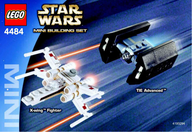 Page 1 de la notice Manuel utilisateur Lego MINI X-wing Fighter (TM) & TIE Advanced (TM)